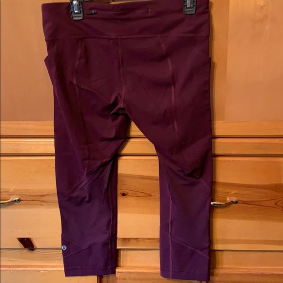 Lululemon Pace Rival RETIRED STYLE Cropped Leggings size 10 - Picture 5 of 13